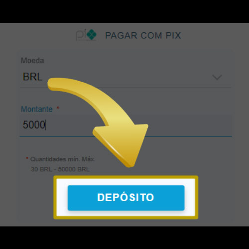 Confirmar o valor do depósito